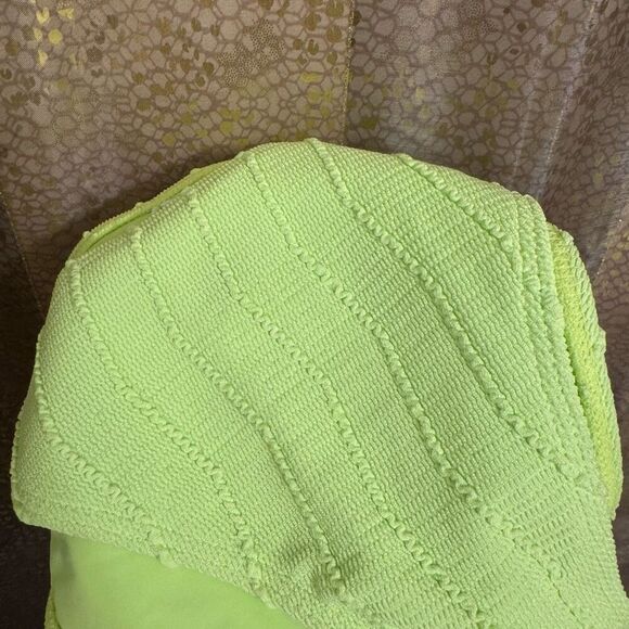 RVCA Bright Green Chevy Grooves High Leg Bikini Bottoms Medium NWT - Picture 5 of 5